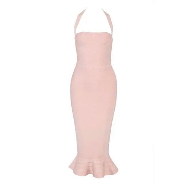 Spaghetti fishtail dress