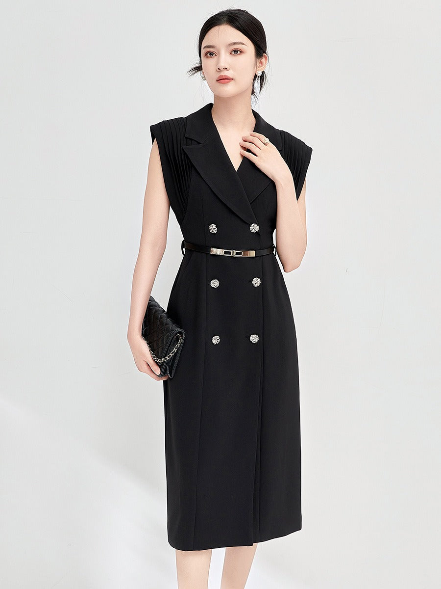 Luxurious button front dress