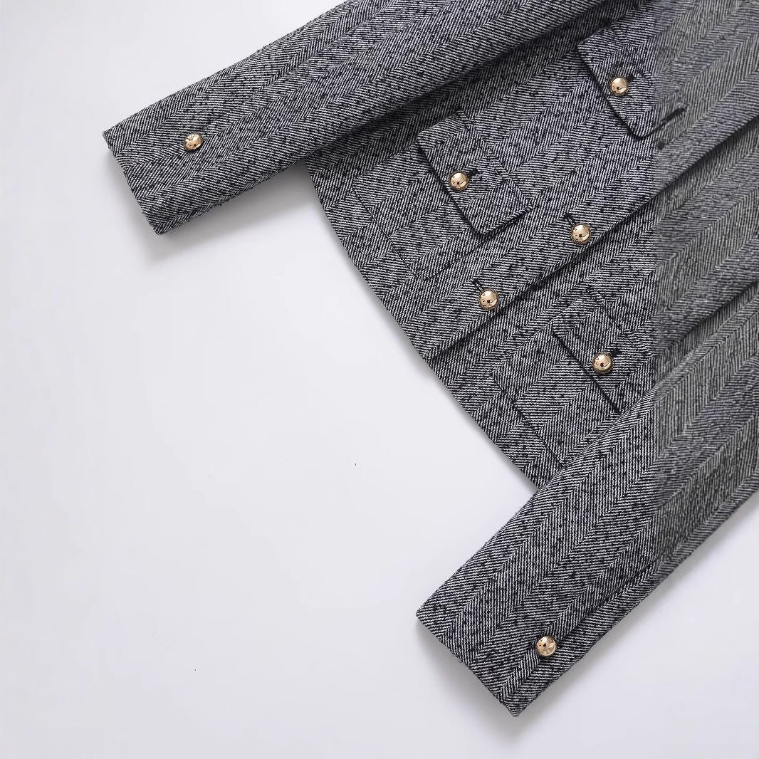 textured woven jacket