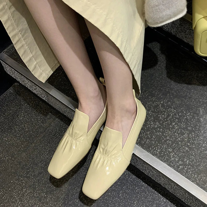 Leather Slip On loafer