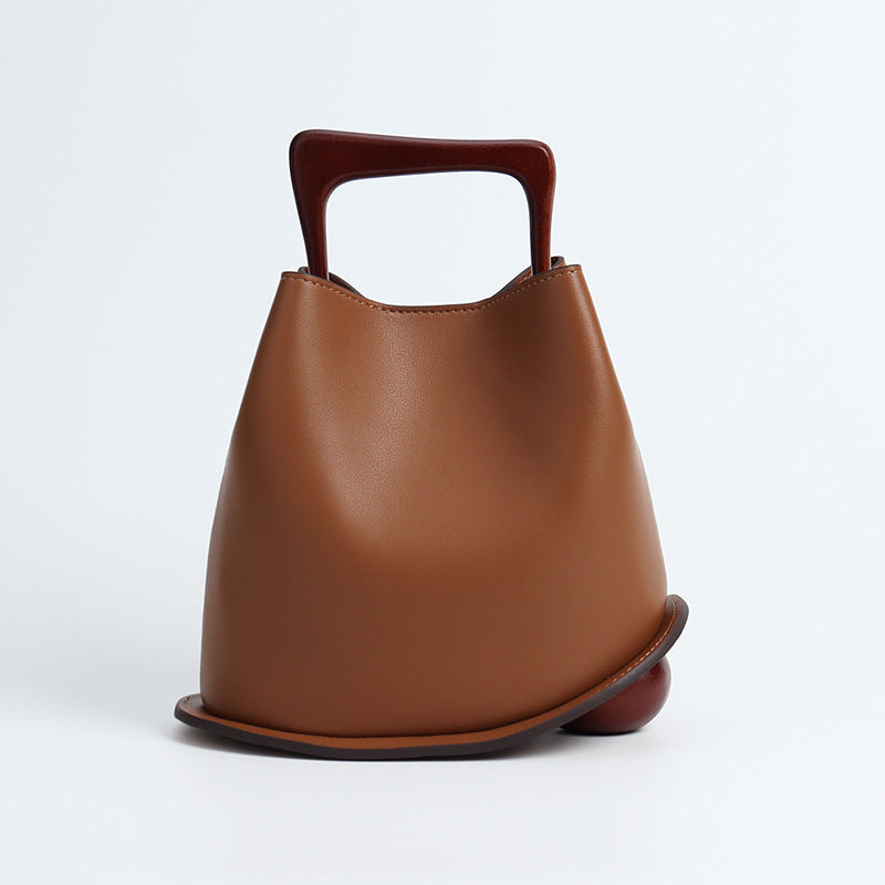 , wooden crossbody bag,