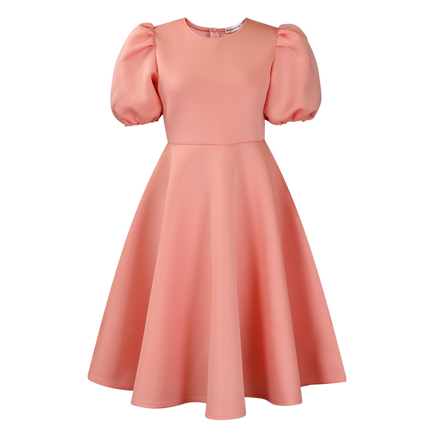 Elegant High Waist Flared Dress