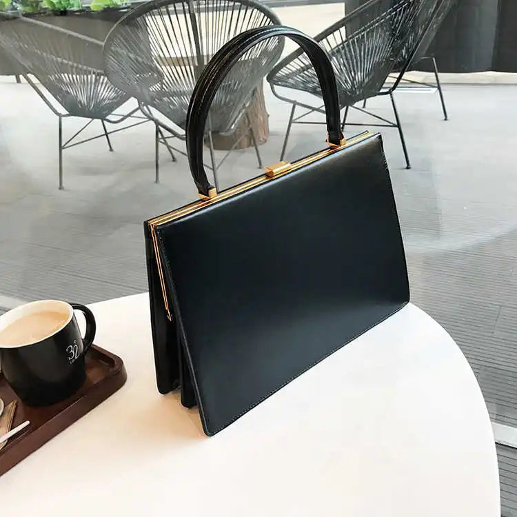 Vintage Large Capacity Luxury Pu Leather Satchel bag