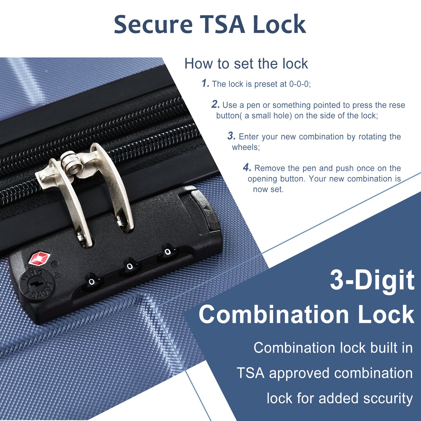Single Hardshell Luggage Spinner Suitcase TSA Lock Lightweight Expandable 24