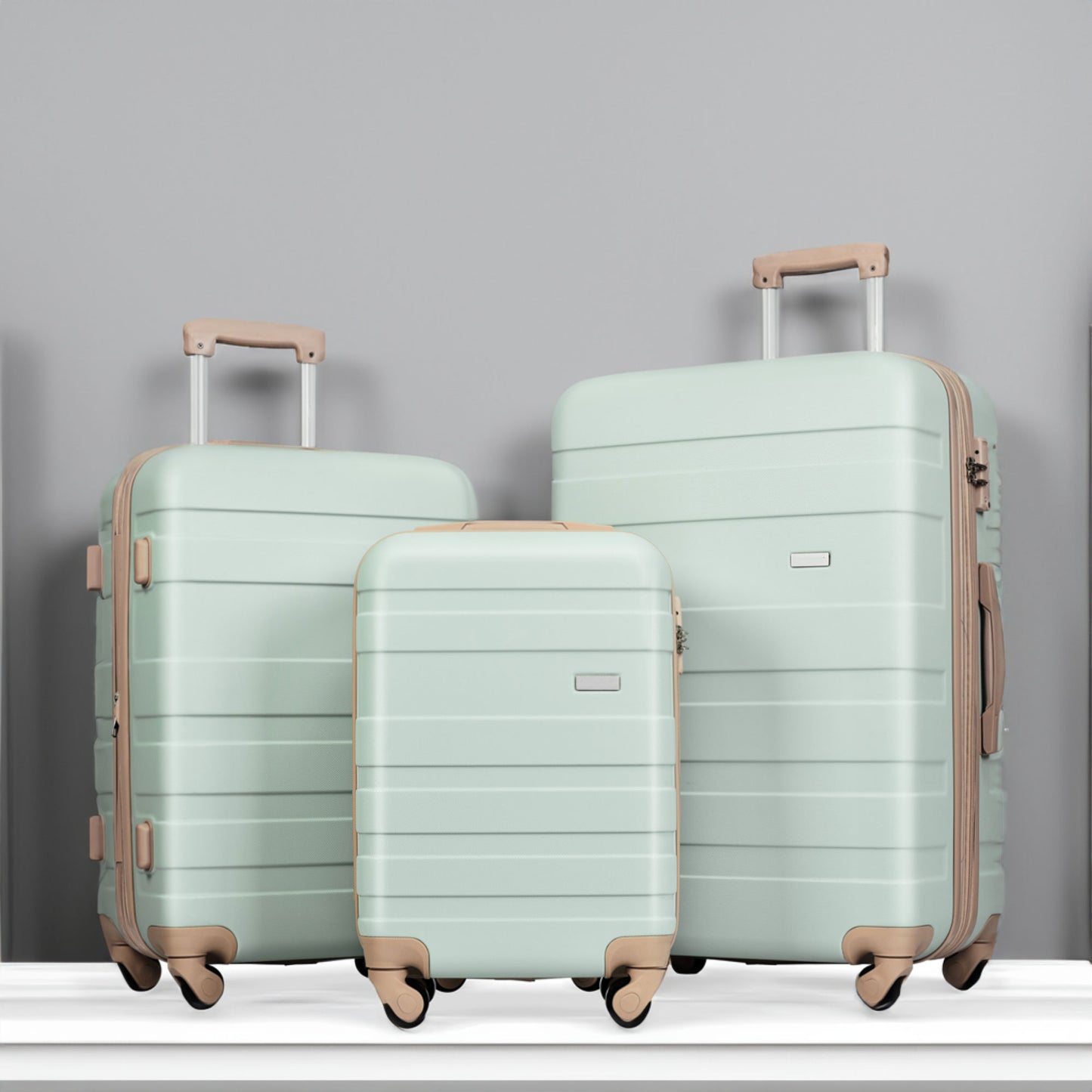Expandable ABS Hardshell 3pcs Luggage