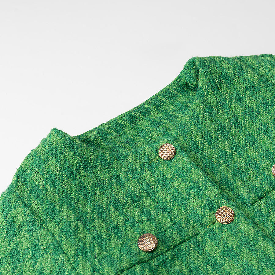 round neck short top jacket