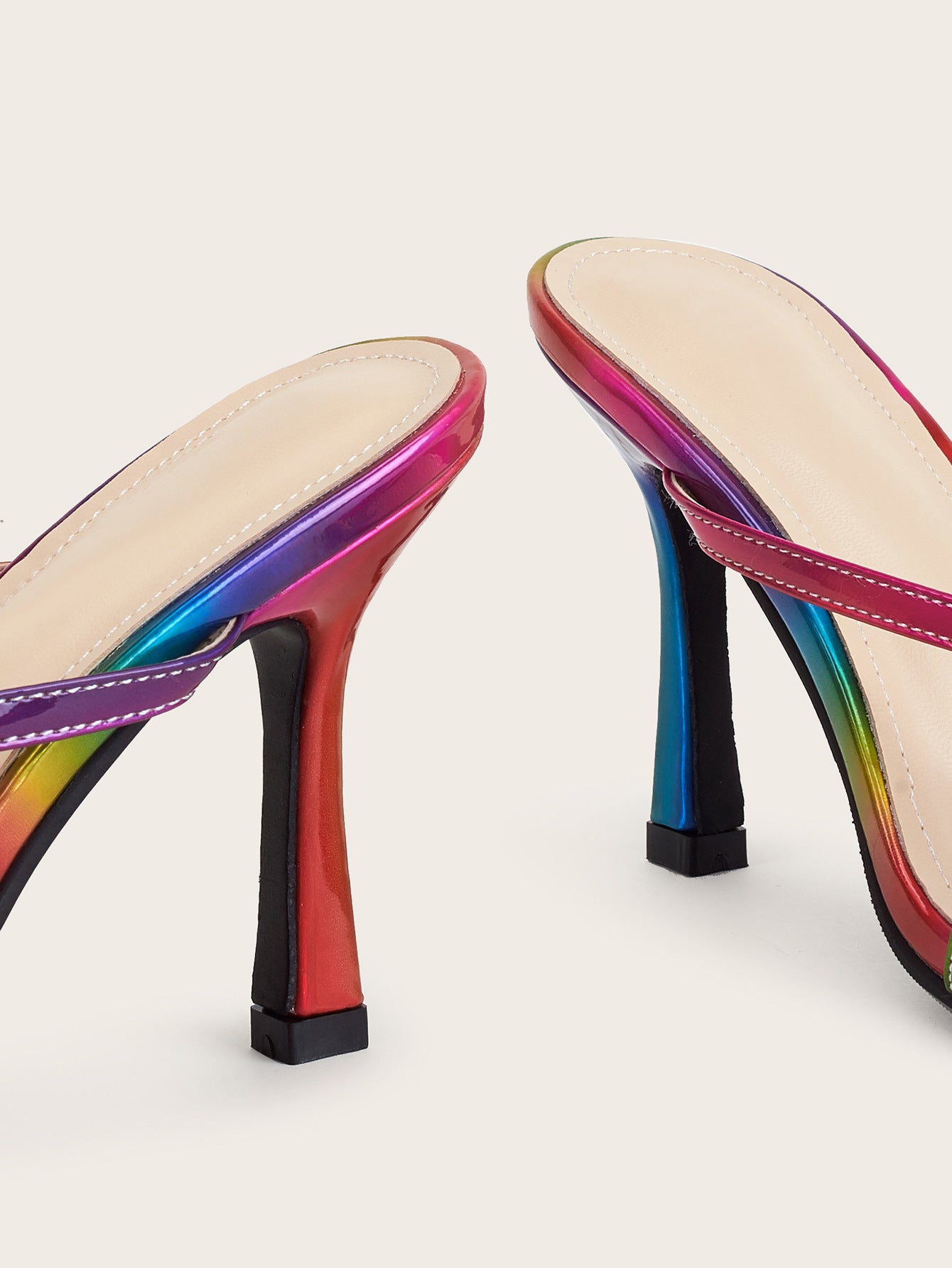 multi color strappy sandals