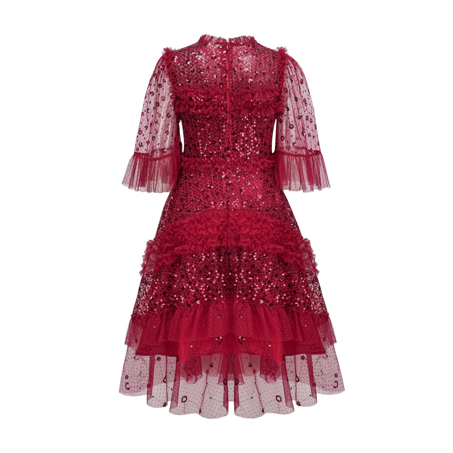 Round Neck Lace A-line Dress