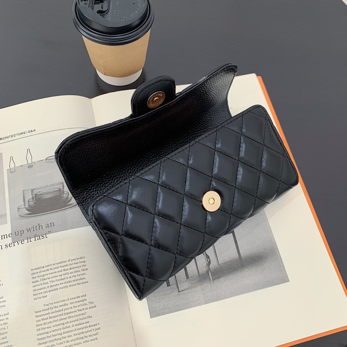 Folding quilted Wallet