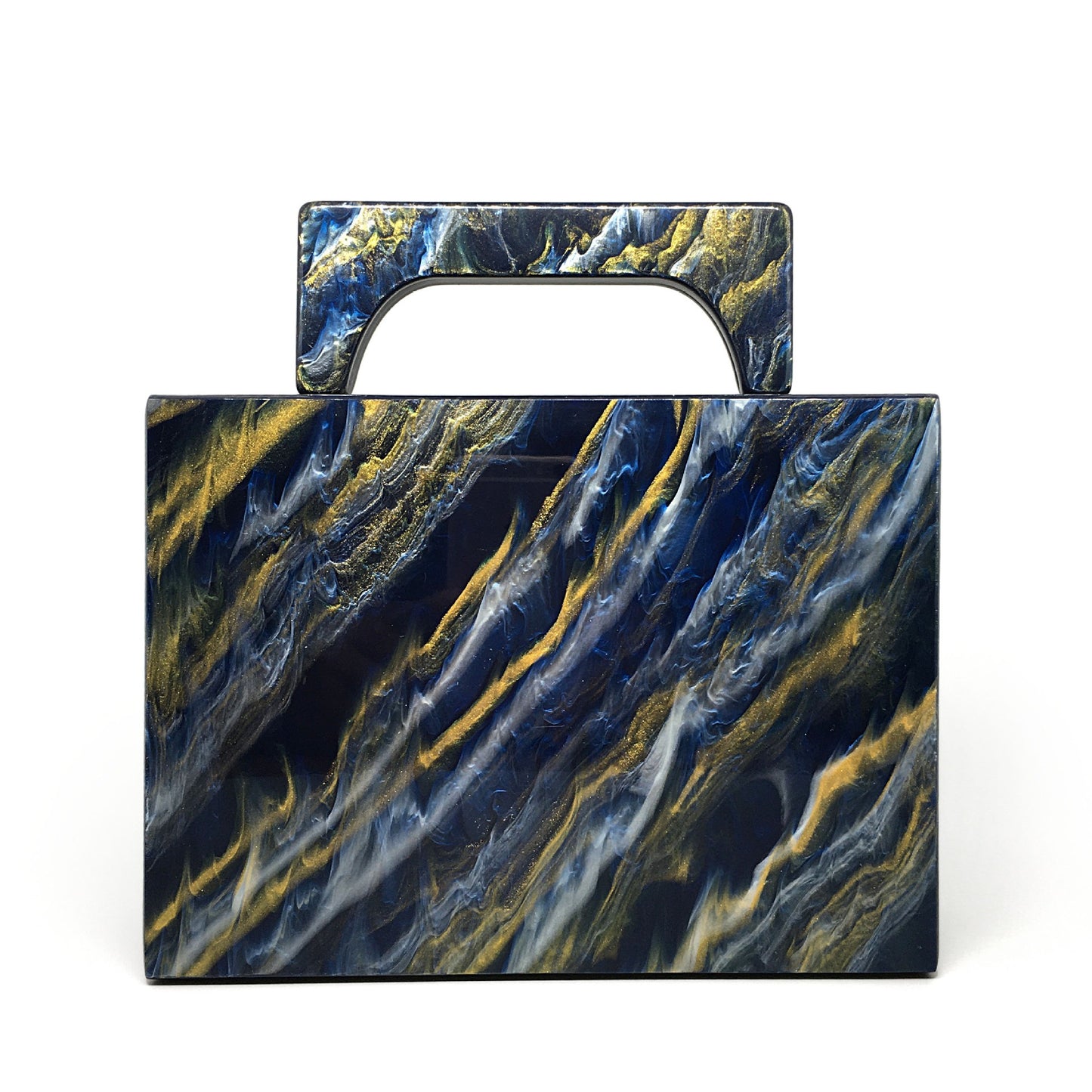Pearlescent Acrylic Marble evening Bag