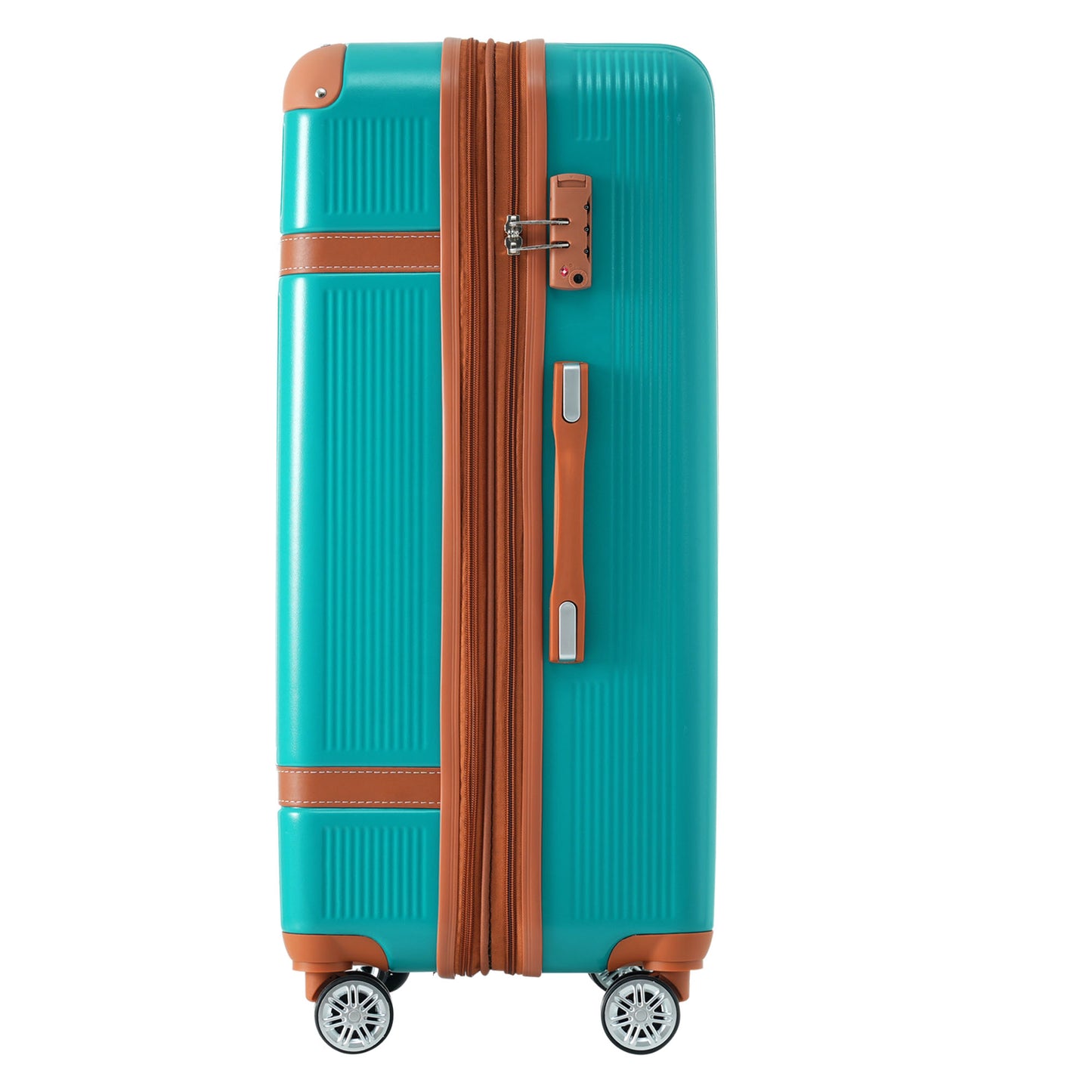 Hardshell Luggage Sets 3 Piece double spinner 8 wheels Suitcase TSA Lock Lightweight