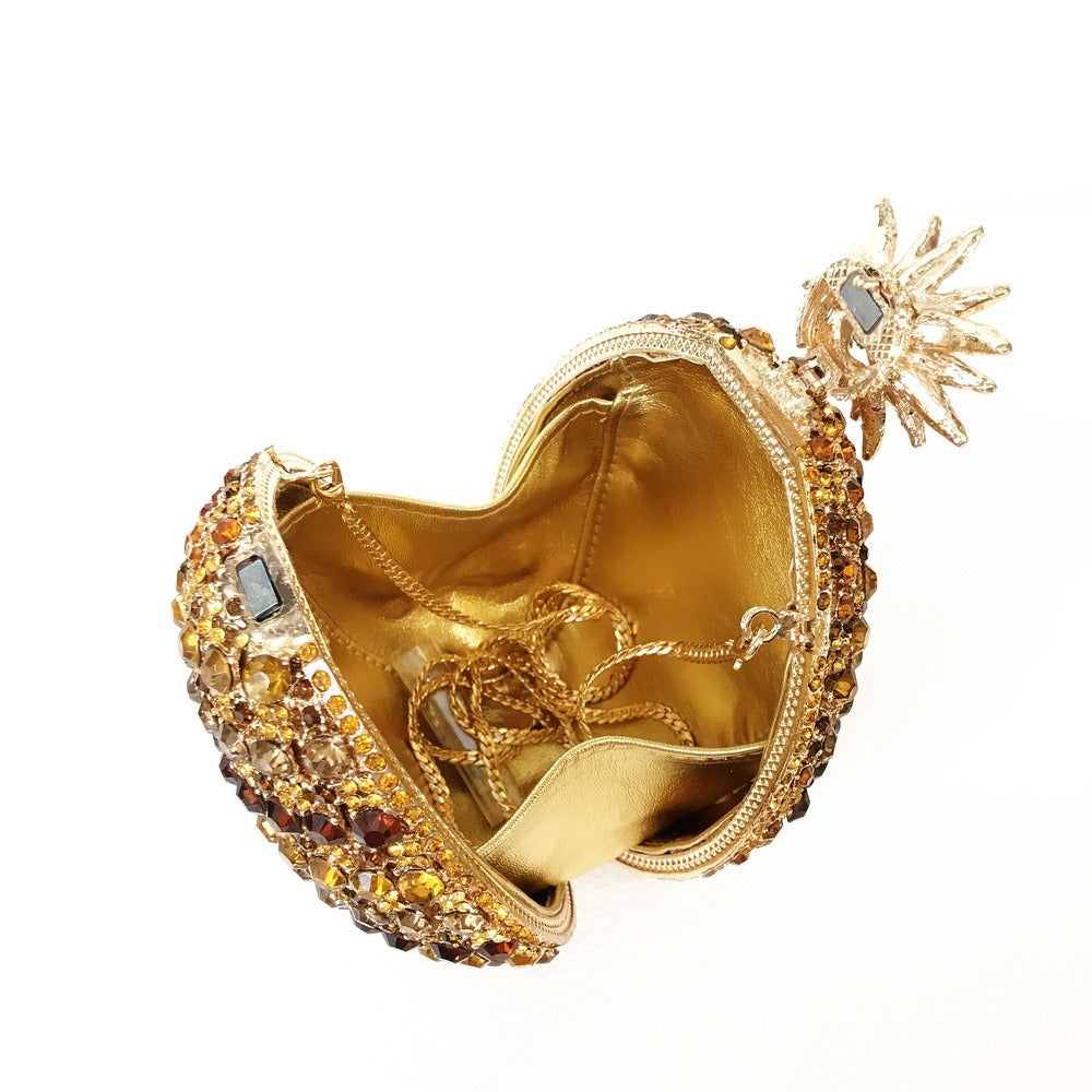 crystal diamond evening bag