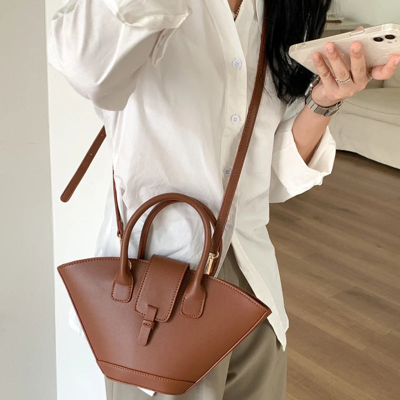Vintage PU leather Shoulder Bag