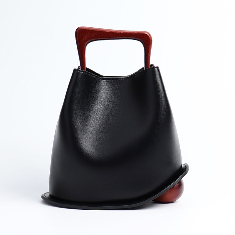 , wooden crossbody bag,