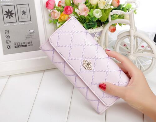 Crown embellised PU Leather wallet