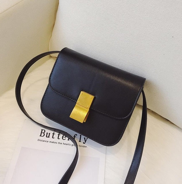 Square PU Leather shoulder bag
