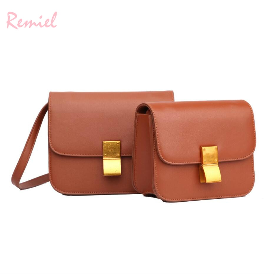Square PU Leather shoulder bag