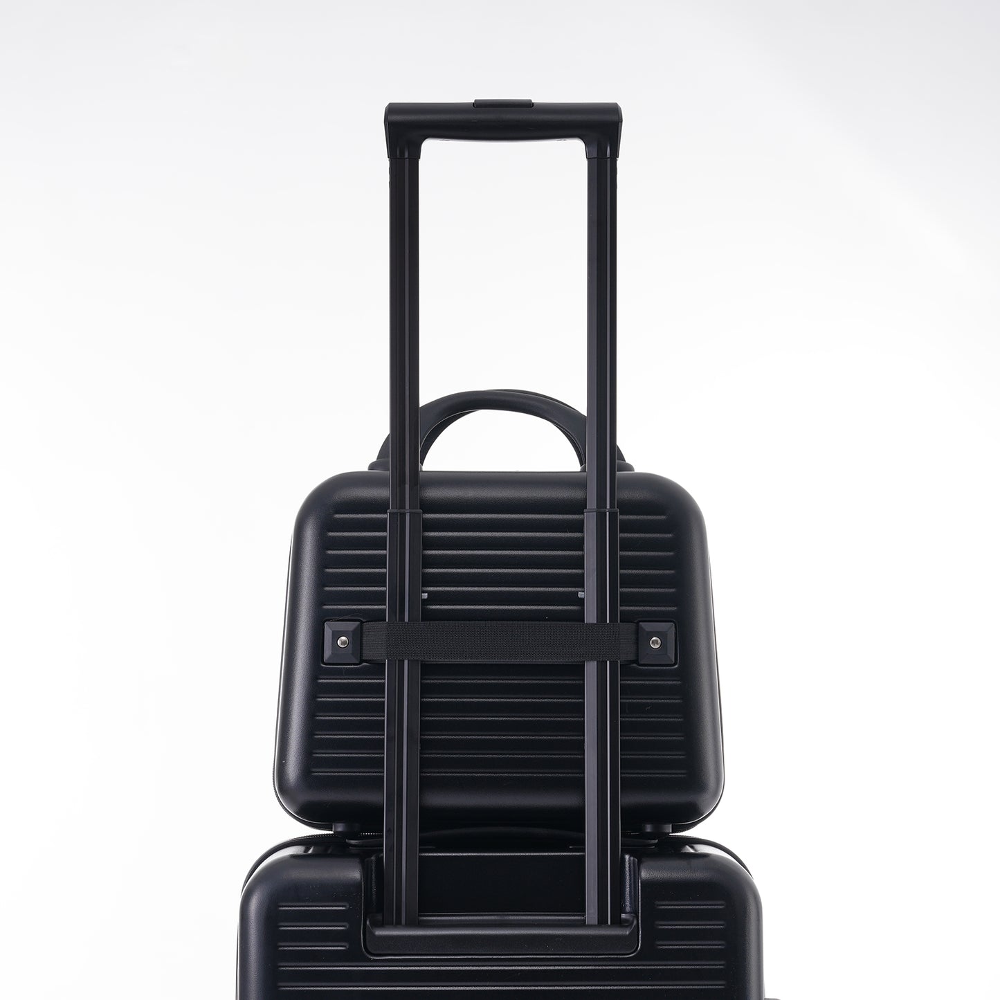 Carry-on Luggage 20 Inch Front Open Luggage Lightweight Suitcase with Front Pocket and USB Port, 1 Portable Carrying Case Black