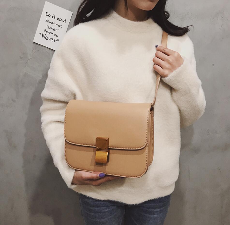 Square PU Leather shoulder bag