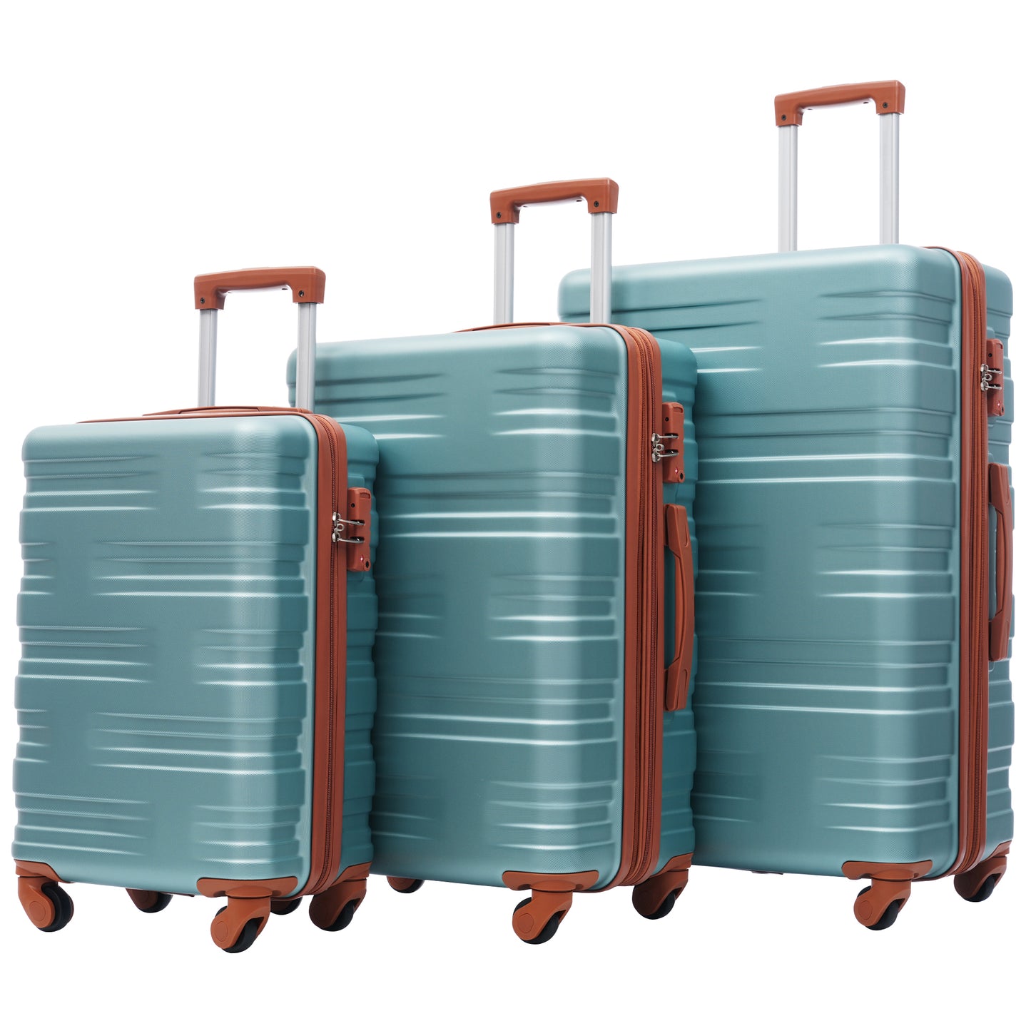 Hardshell Luggage Sets 3 Pcs Spinner Suitcase TSA Lock Lightweight
