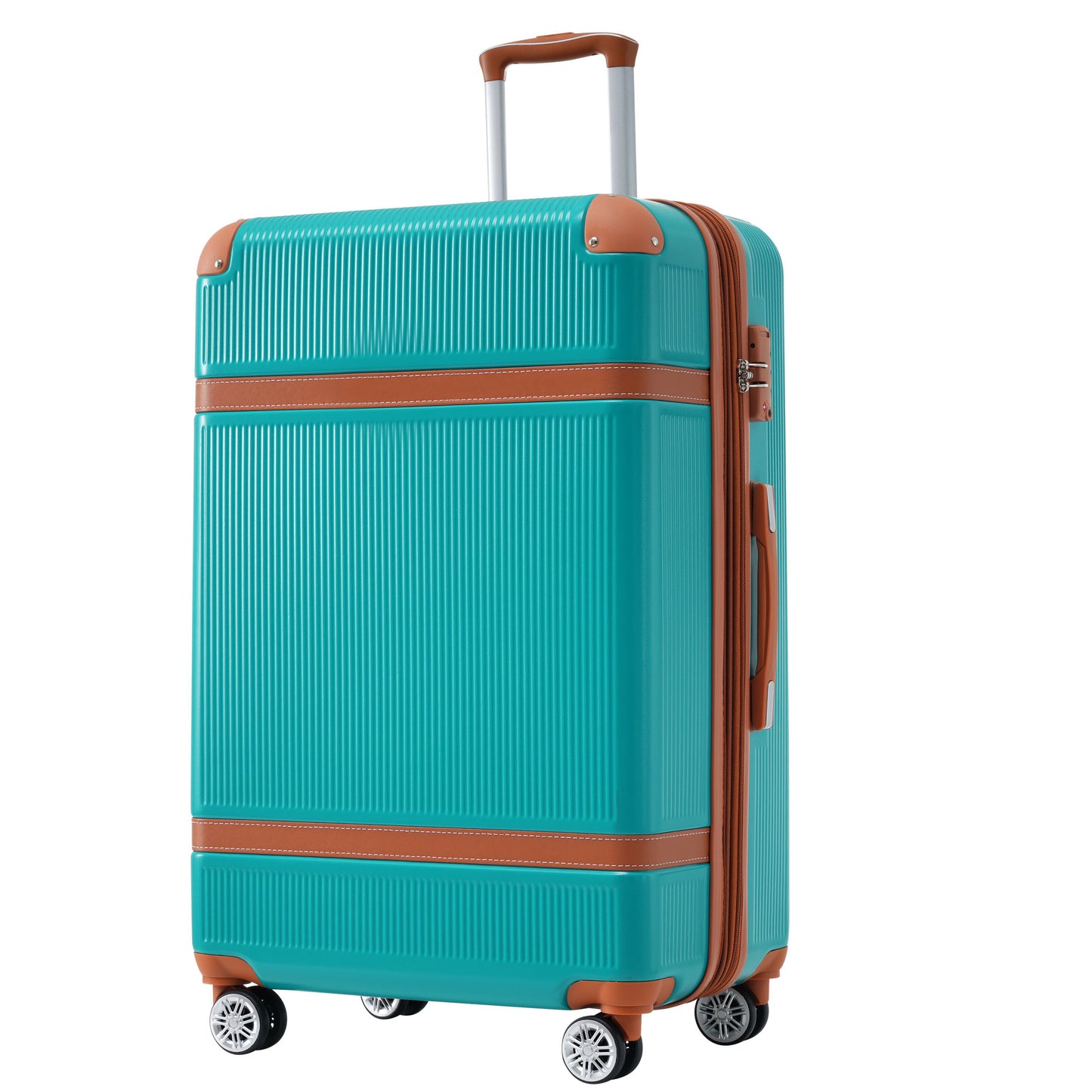Hardshell Luggage Sets 3 Piece double spinner 8 wheels Suitcase TSA Lock Lightweight