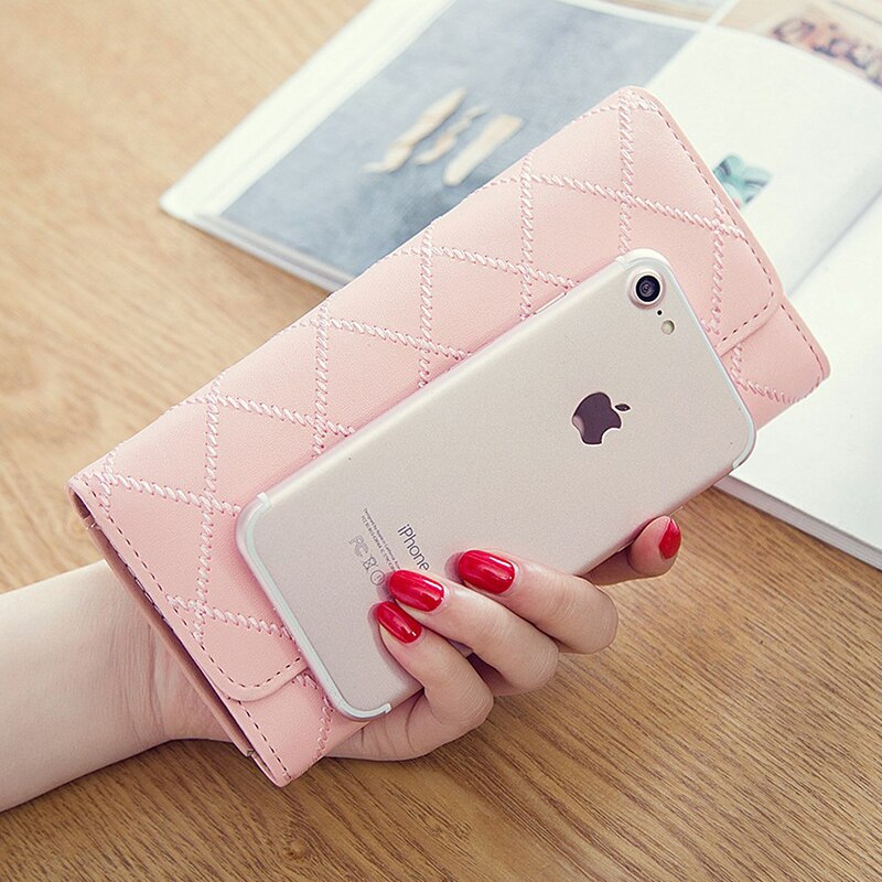 Crown embellised PU Leather wallet