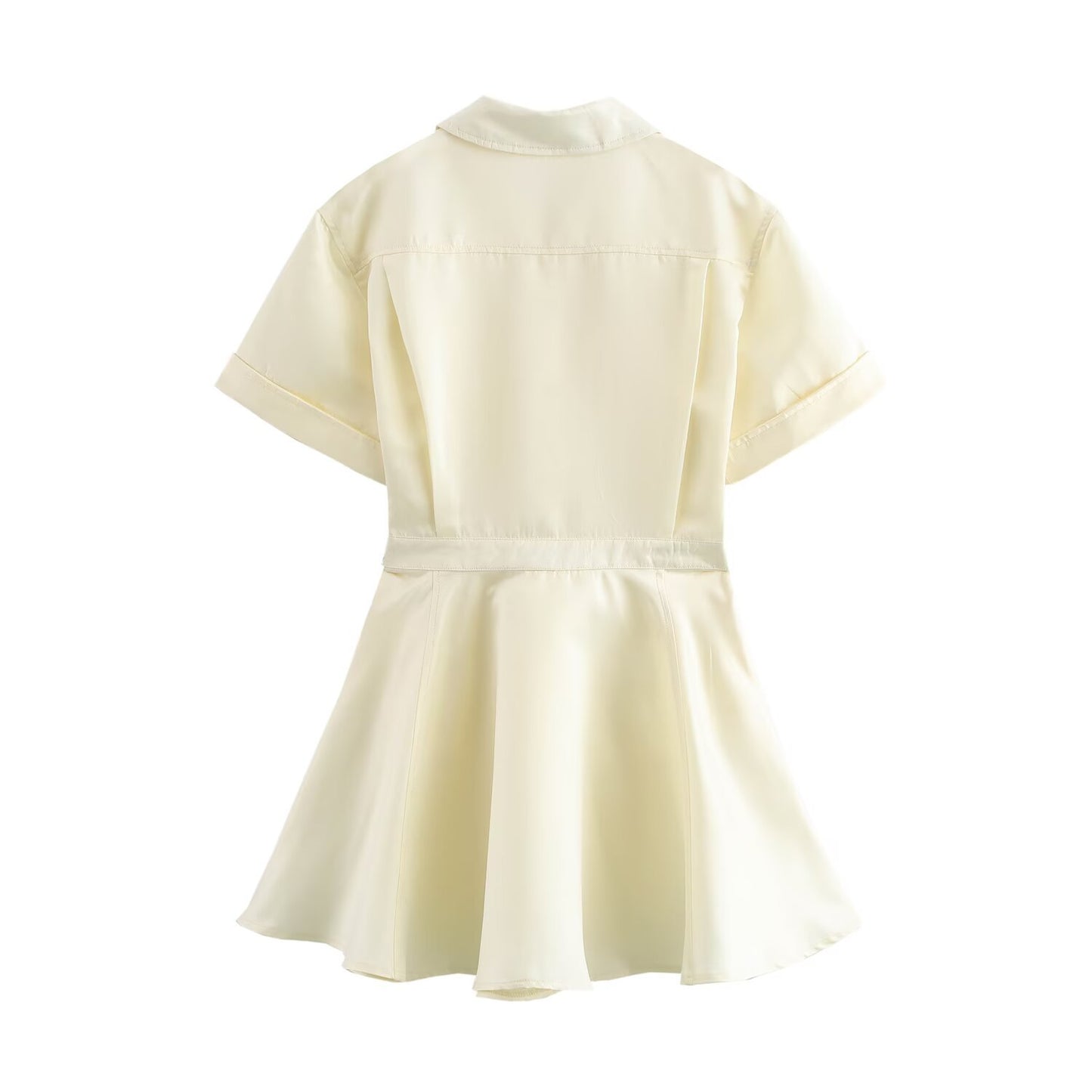 Wide swing slimming short dress with temperament A-line skirt for women