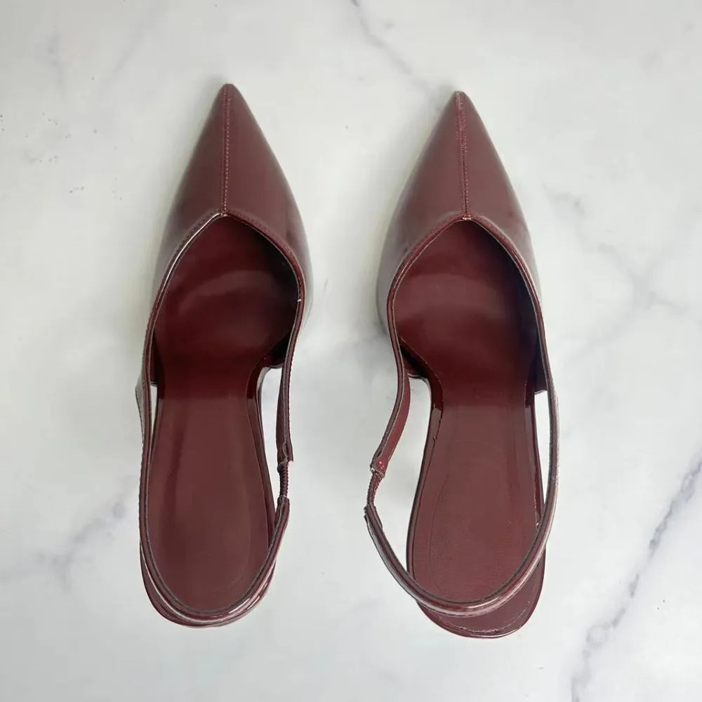 Slingback Point Toe Stiletto Pumps