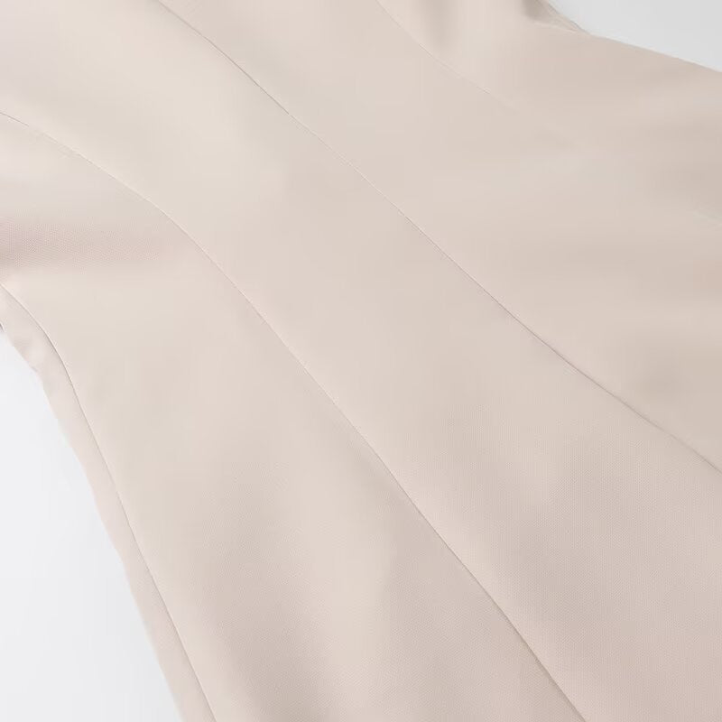 V-neck zipper front short dress