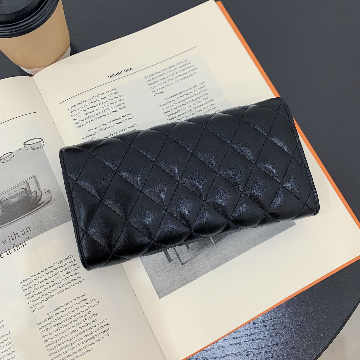 Folding quilted Wallet