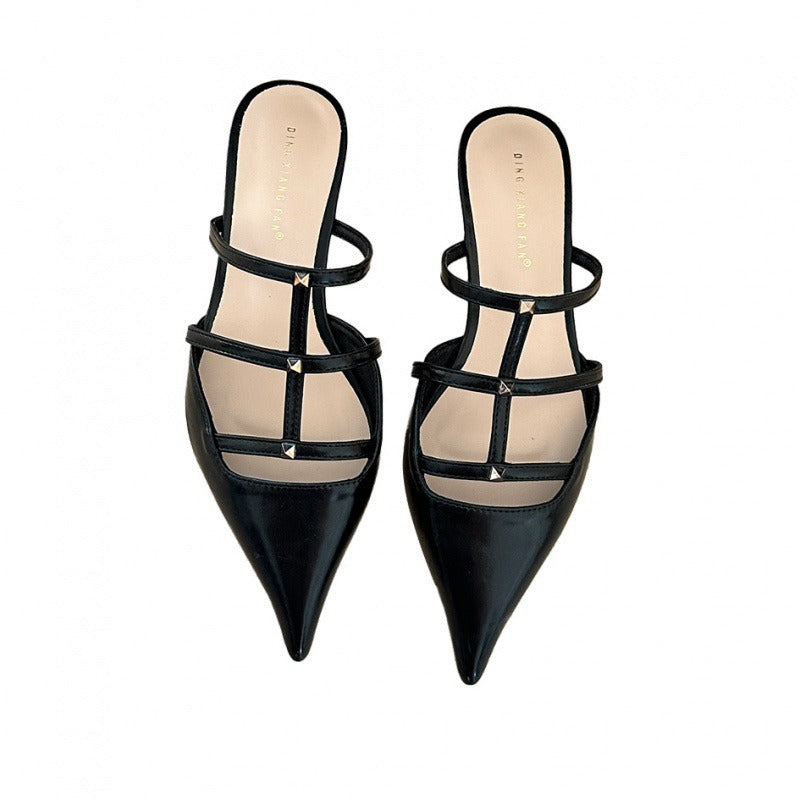 Pointed Strappy Flats