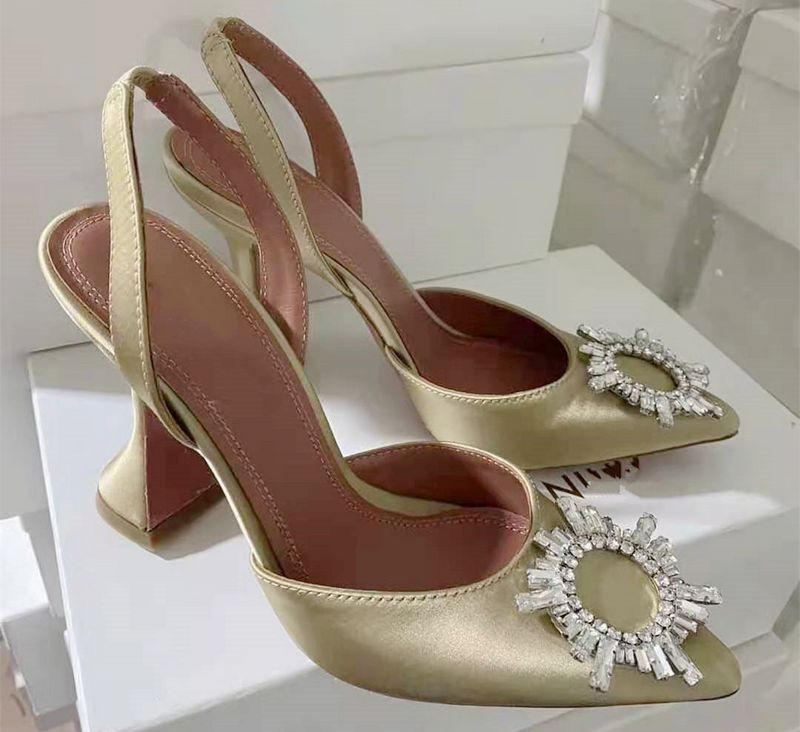 Crystal Slingback High heels pumps