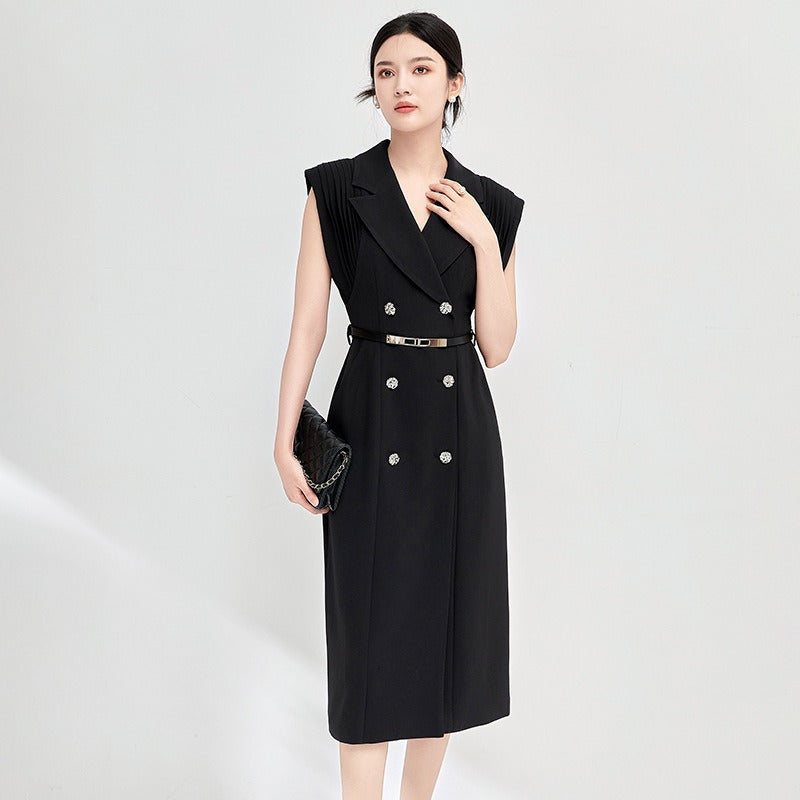Luxurious button front dress
