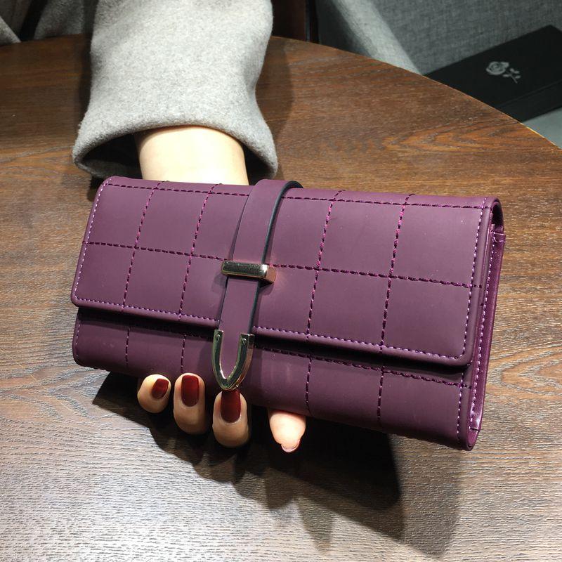 Plaid PU Leather 10 Card wallet