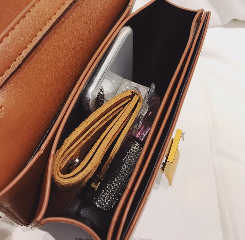 Square PU Leather shoulder bag