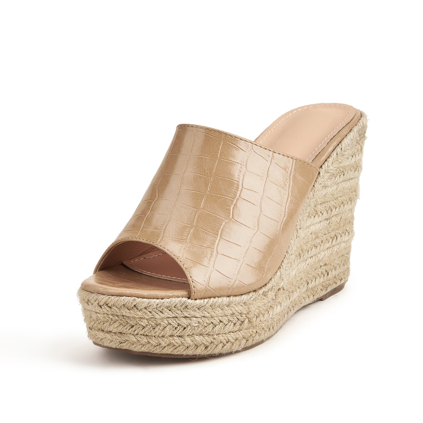 Crocodile Espadrille wedge