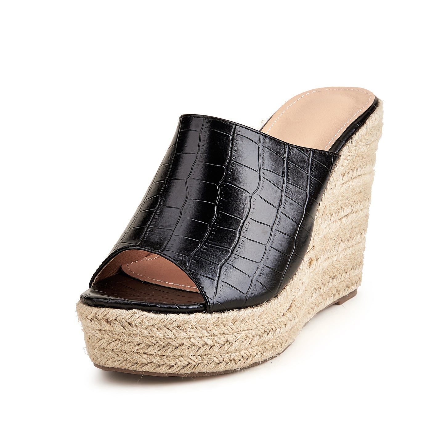 Crocodile Espadrille wedge