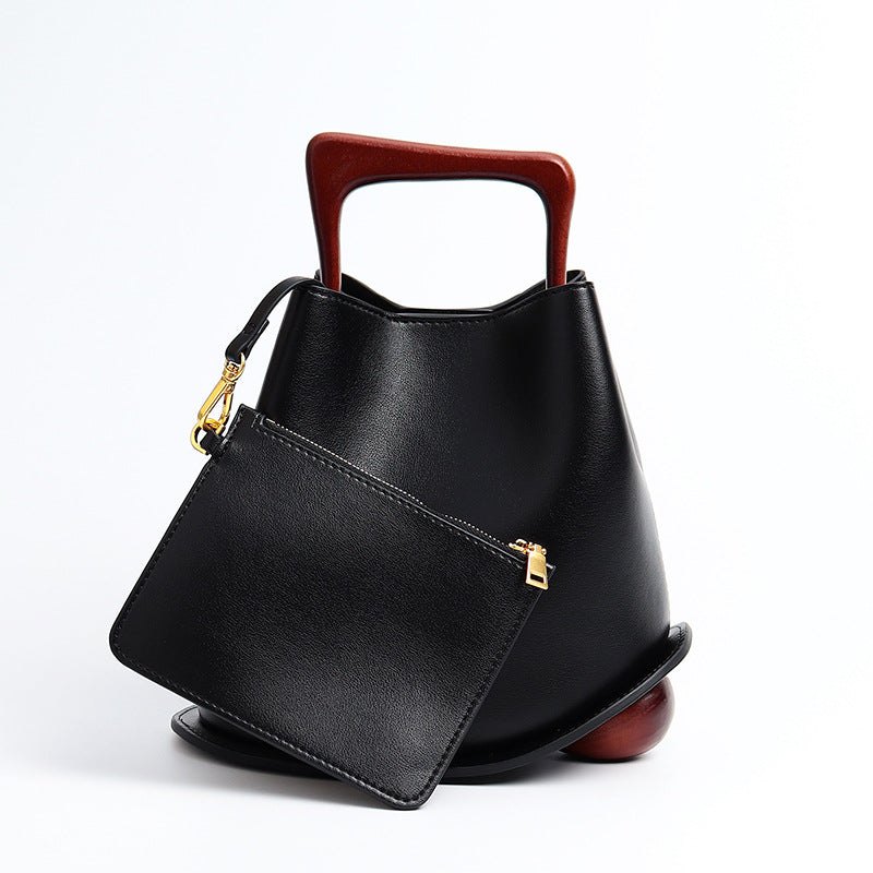 , wooden crossbody bag,