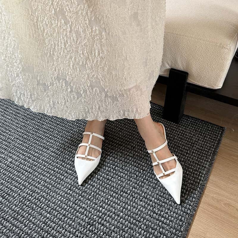 Pointed Strappy Flats