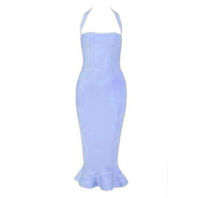 Spaghetti fishtail dress