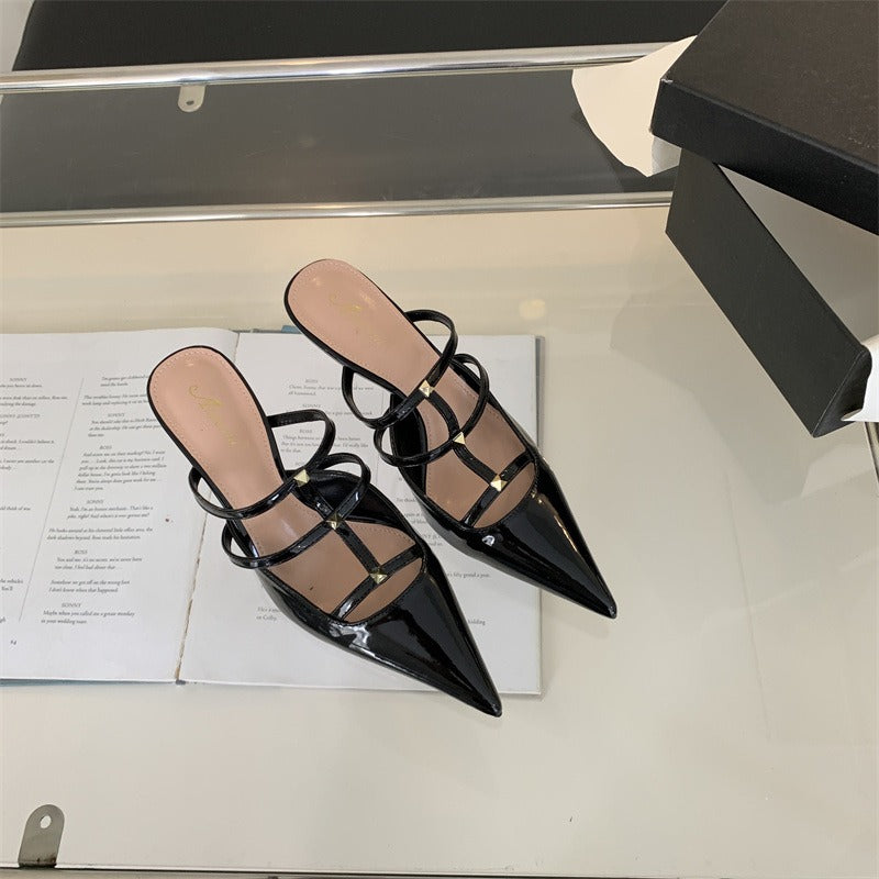 rivet strappy sandals