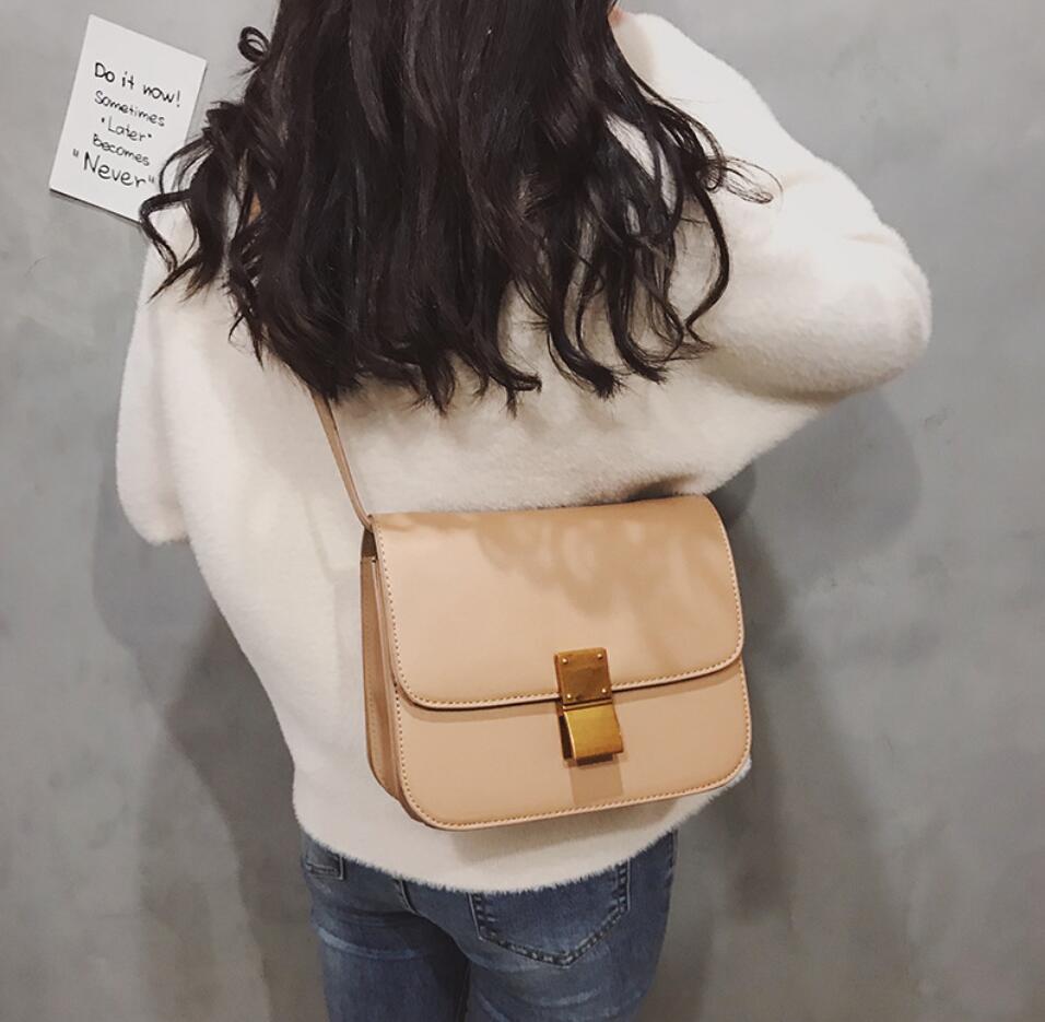 Square PU Leather shoulder bag