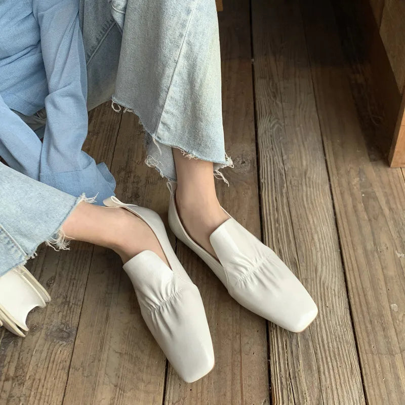 Leather Slip On loafer