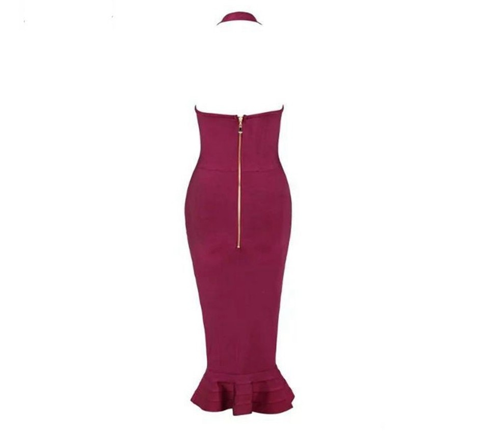 Spaghetti fishtail dress