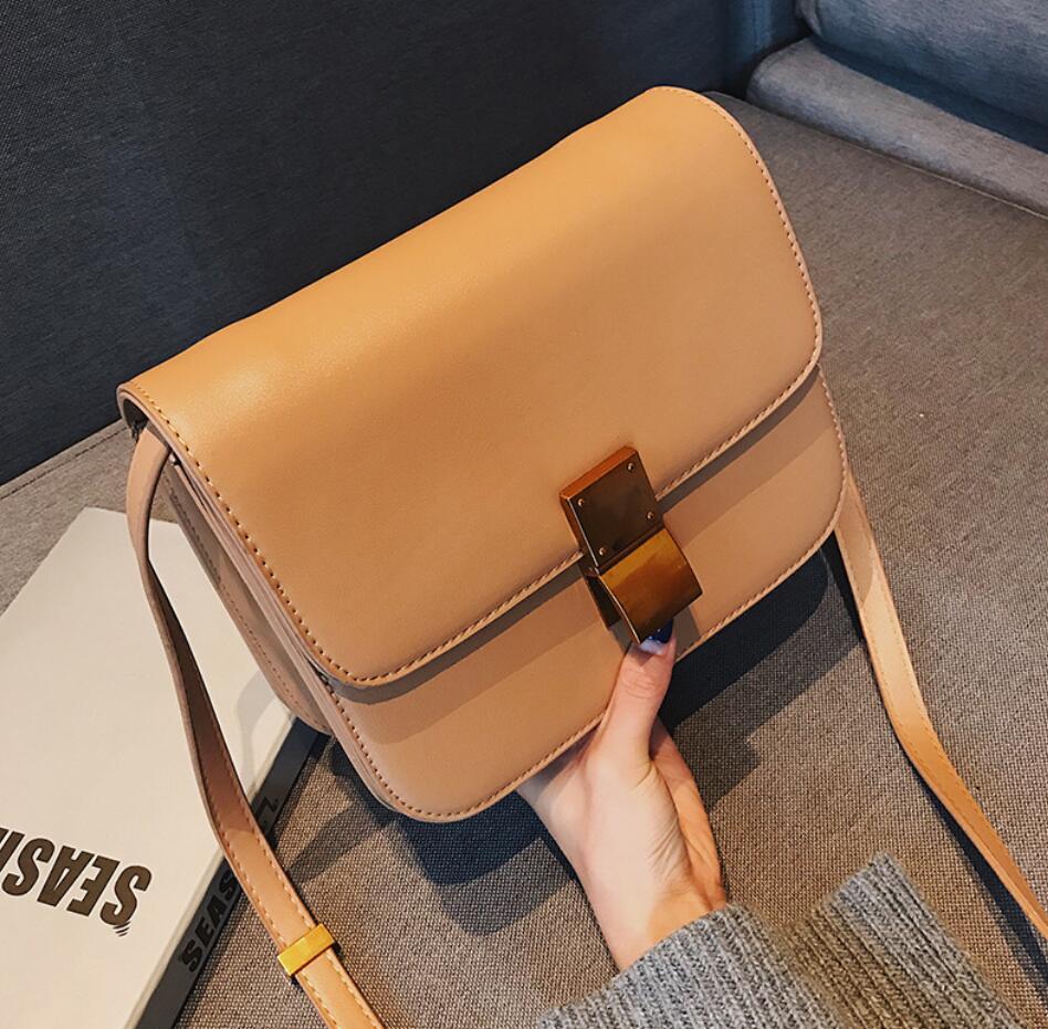 Square PU Leather shoulder bag