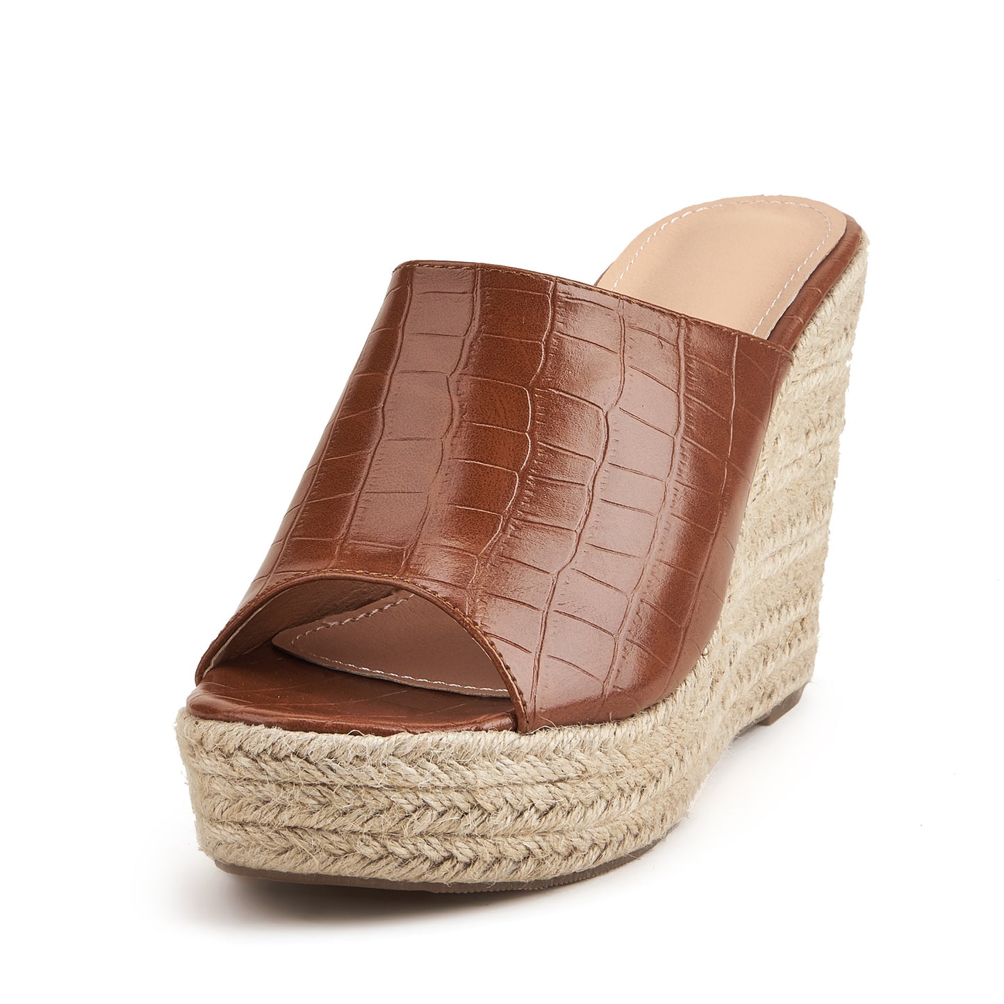 Crocodile Espadrille wedge
