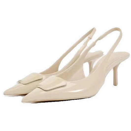 Pointed toe slingback sandals