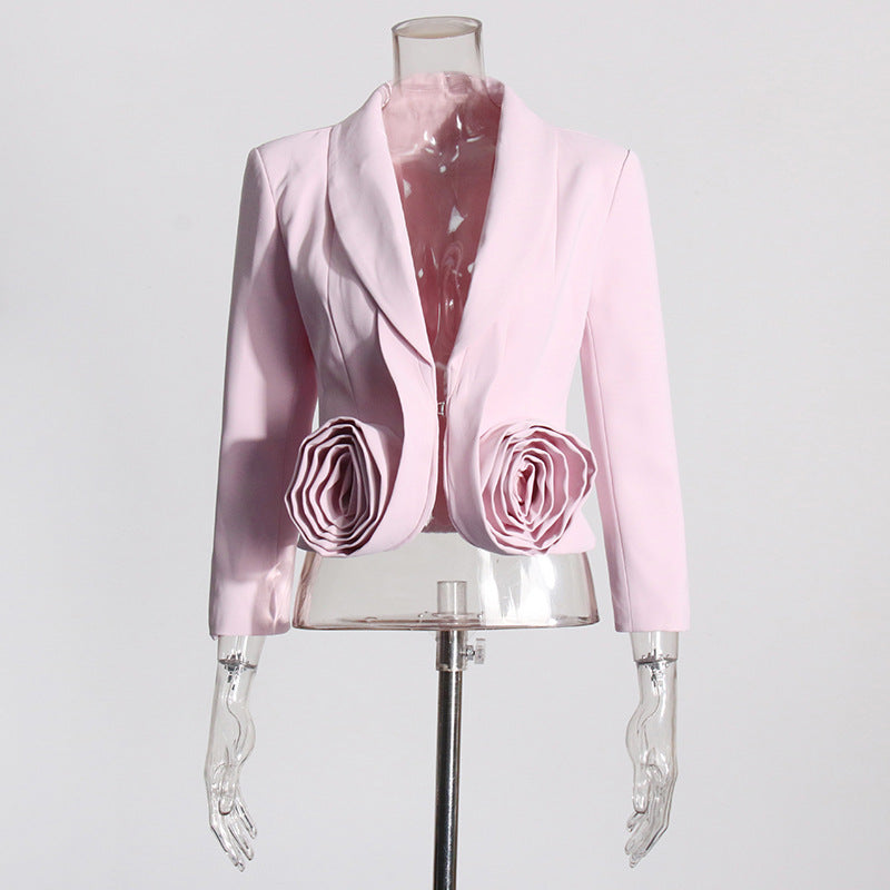 Rose two-piece waist cinching slimming suit skirt set