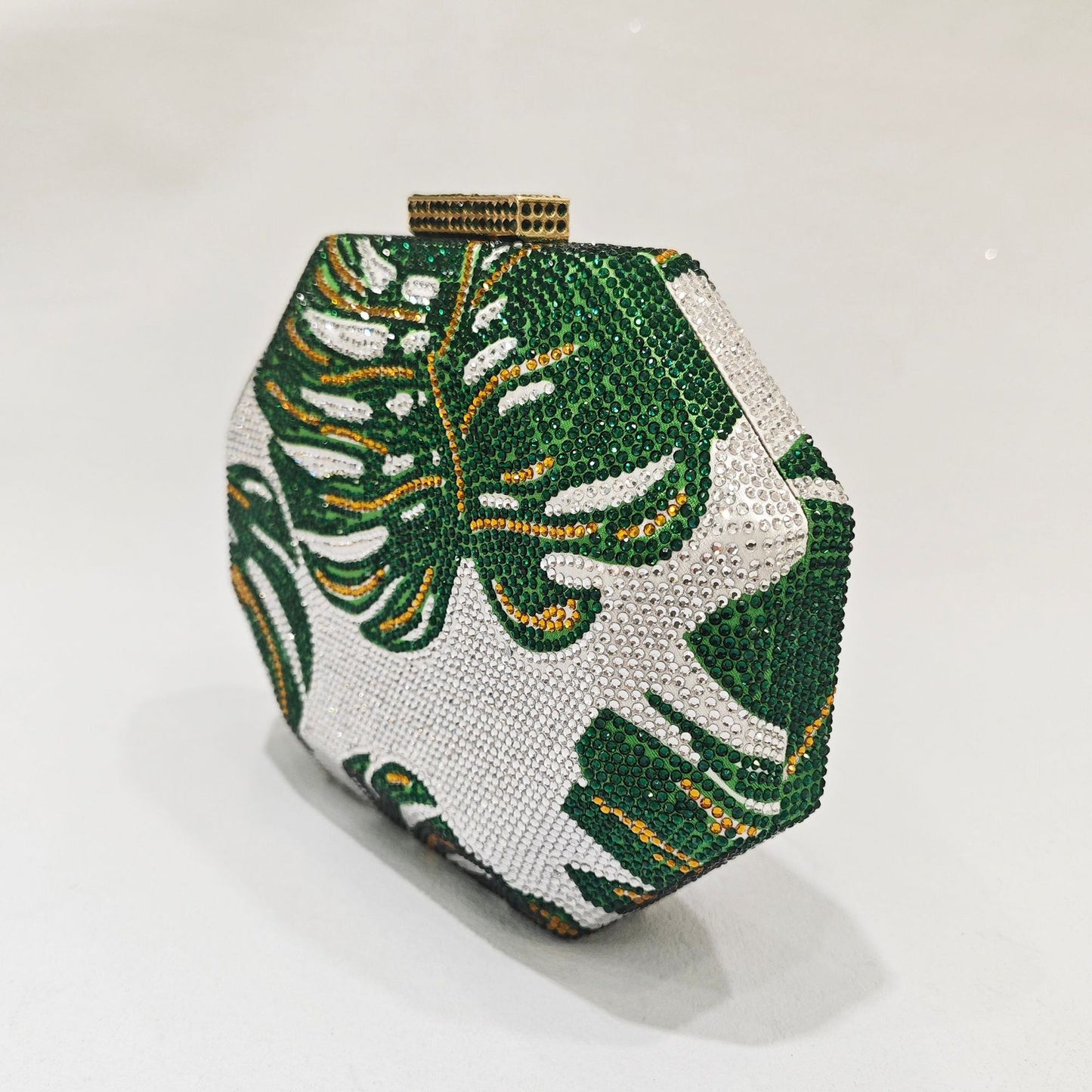 Green Leaf Hot Diamond evening bag