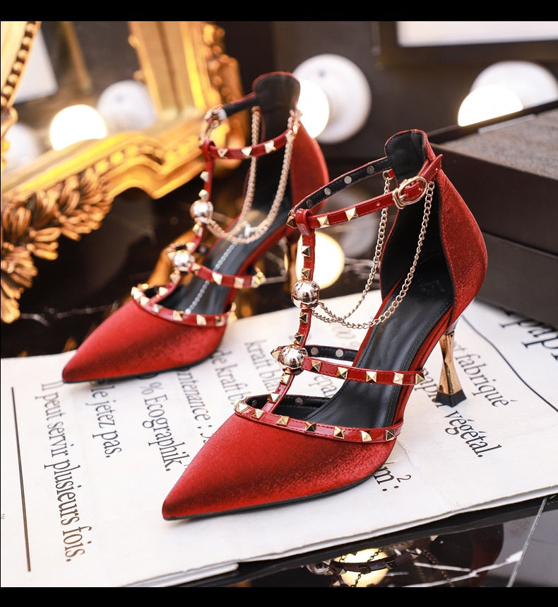 Crystal Slingback High heels pumps